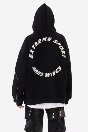 Concert Outfit Letter Print Line Design Hoodie