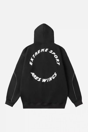 Concert Outfit Letter Print Line Design Hoodie