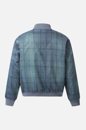 Concert Outfit Letter Print Quilted Bomber Jacket