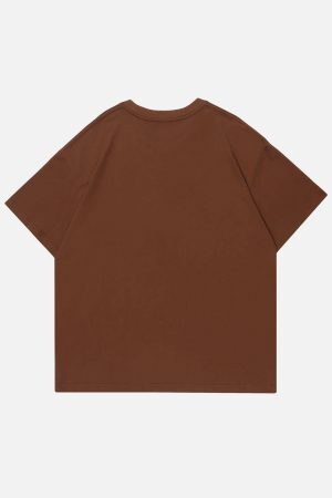 Concert Outfit Letter Print Solid Tee