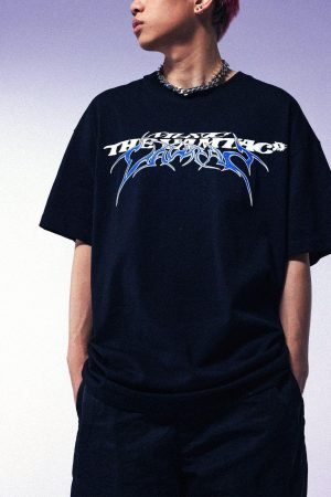 Concert Outfit Letter Print Solid Tee