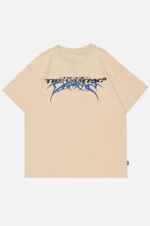 Concert Outfit Letter Print Solid Tee