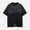 Concert Outfit Letter Printing Gradient Tee
