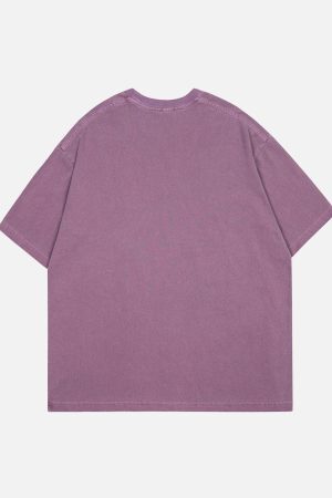 Concert Outfit Letter Ripple Print Tee