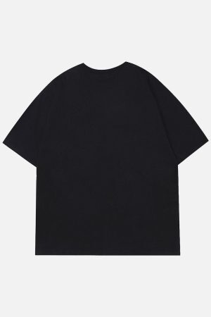 Concert Outfit Lettering Graffiti Print Tee