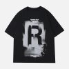 Concert Outfit Lettering Graffiti Print Tee
