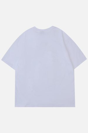 Concert Outfit Lettering Graffiti Print Tee