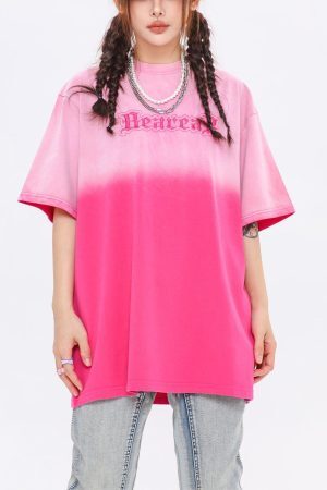 Concert Outfit Letters Graphic Vintage Tee