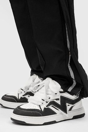 Concert Outfit Lightning Collision Color Splicing Board Shoes