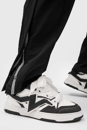 Concert Outfit Lightning Collision Color Splicing Board Shoes