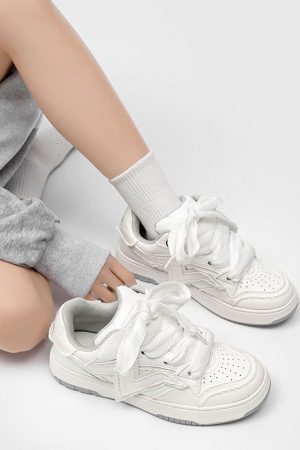 Concert Outfit Lightning Collision Color Splicing Board Shoes