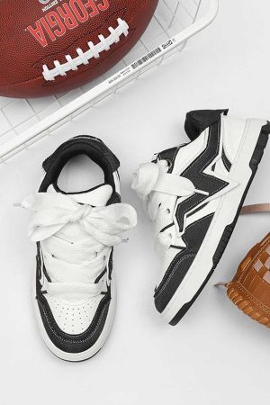 Concert Outfit Lightning Collision Color Splicing Board Shoes