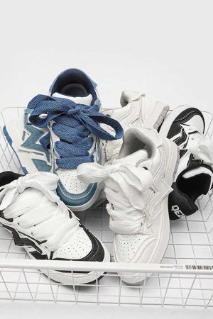 Concert Outfit Lightning Collision Color Splicing Board Shoes