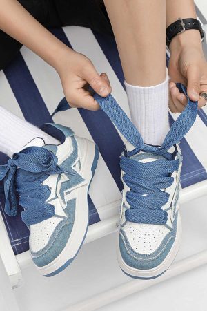 Concert Outfit Lightning Collision Color Splicing Board Shoes