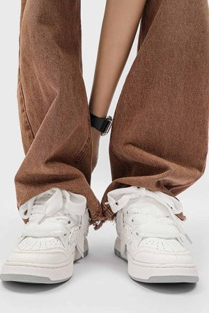 Concert Outfit Lightning Collision Color Splicing Board Shoes