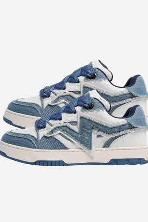 Concert Outfit Lightning Collision Color Splicing Board Shoes