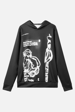 Concert Outfit Line Painted Character Hoodie
