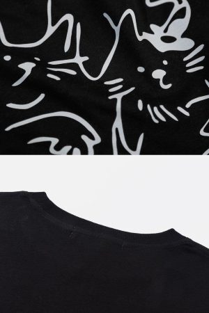 Concert Outfit Line Print Tee