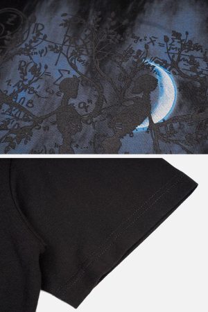 Concert Outfit Line Skeleton Graphic Tee