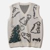 Concert Outfit Little Dinosaur Graphic Sweater Vest