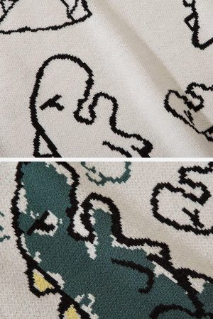 Concert Outfit Little Dinosaur Graphic Sweater Vest