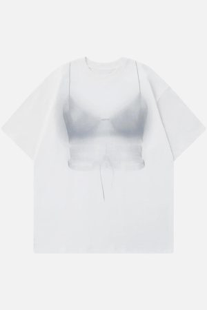 Concert Outfit Loose American Fuzzy Fun Printed T-Shirt