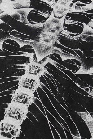 Concert Outfit Loose Retro Ribbed Print Washed T-Shirt