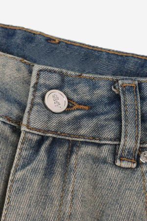 Concert Outfit Loose Wide Leg Cat Whisker Jeans