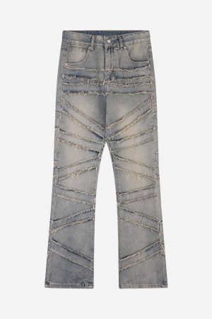 Concert Outfit Loose Wide Leg Cat Whisker Jeans