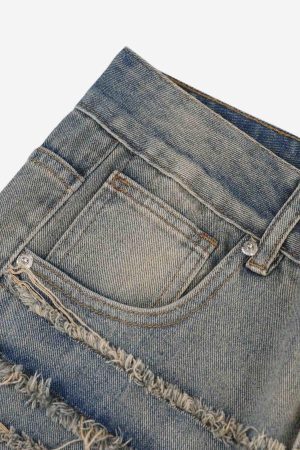 Concert Outfit Loose Wide Leg Cat Whisker Jeans