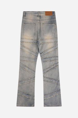 Concert Outfit Loose Wide Leg Cat Whisker Jeans