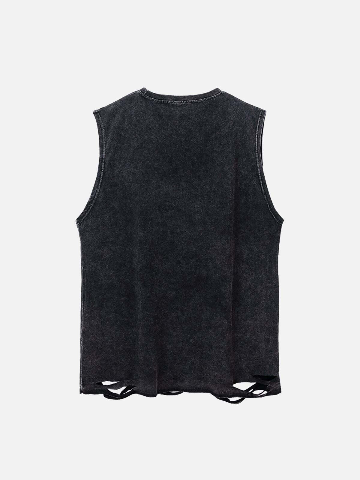 Concert Outfit Love Cross Street Rap Sleeveless Vest Concert Outfit Love Cross Street Rap Sleeveless Vest