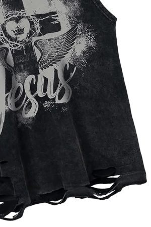 Concert Outfit Love Cross Street Rap Sleeveless Vest