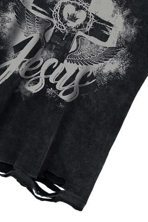 Concert Outfit Love Cross Street Rap Sleeveless Vest