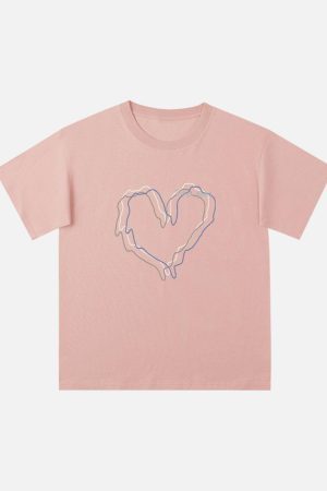 Concert Outfit Love Lines Print Tee