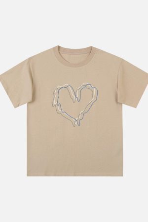 Concert Outfit Love Lines Print Tee