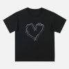 Concert Outfit Love Lines Print Tee