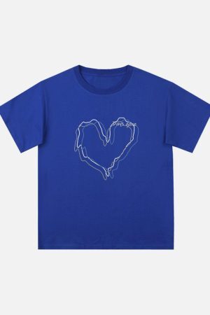 Concert Outfit Love Lines Print Tee
