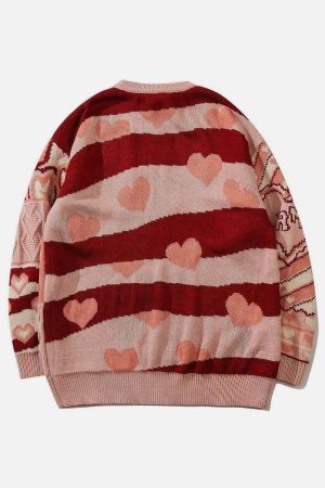 Concert Outfit Love Weaving Knit Sweater
