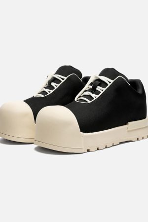 Concert Outfit Low Top Canvas Platform Sneakers