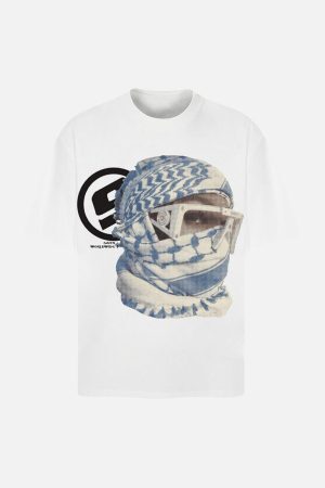 Concert Outfit Masked Portrait Graphic T-Shirt
