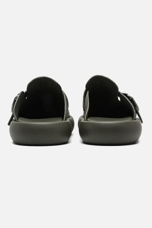 Concert Outfit Matte Suede Handmade Closed Toe Half-Slip Birkenstock Shoes