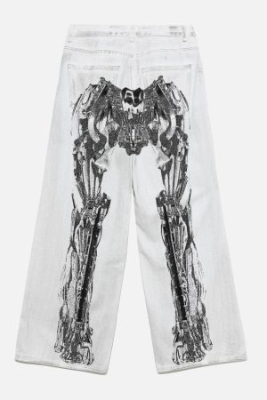 Concert Outfit Mecha Print Jeans