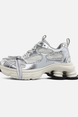 Concert Outfit Mesh Breathable Platform Sneakers