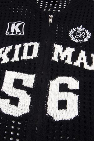 Concert Outfit Mesh Zip-Up Sports Jersey Short Sleeve Shirt