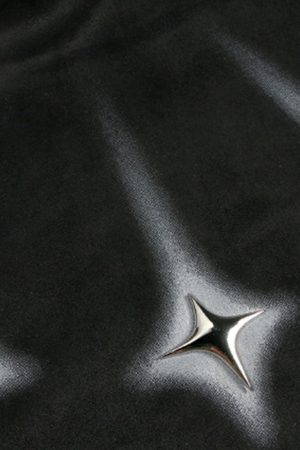 Concert Outfit Metal Button Multi Zipper Suede Fleece Sweatshirt