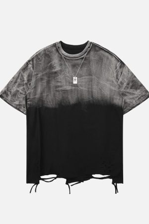 Concert Outfit Metal Tag Street Rap T-Shirt