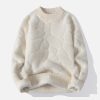 Concert Outfit Mink Fleece Solid Warm Sweater