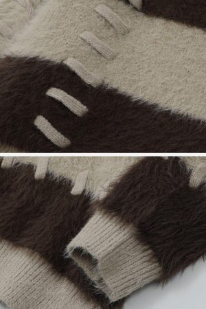 Concert Outfit Mohair Stripe Sweater