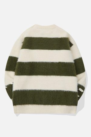 Concert Outfit Mohair Stripe Sweater